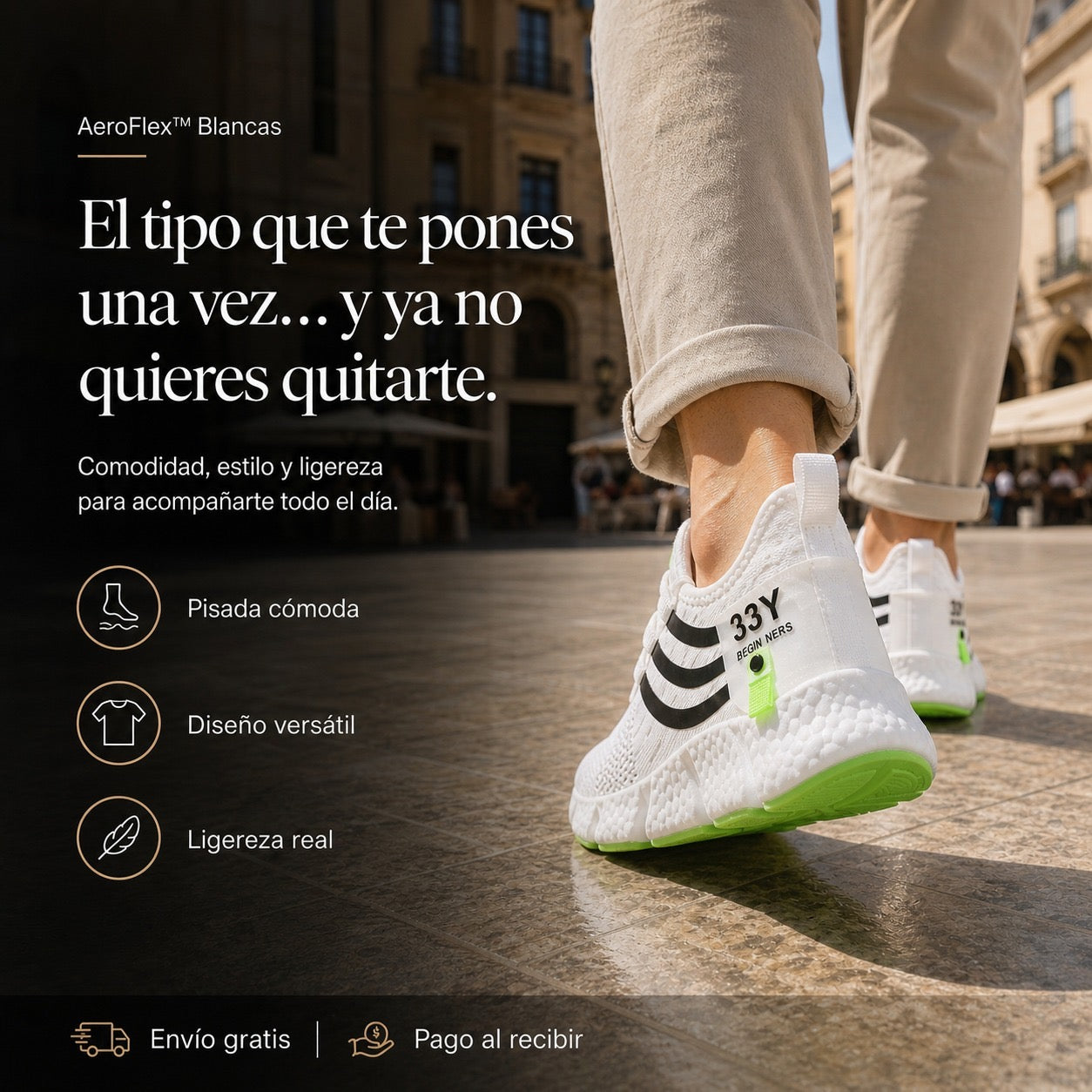 AeroFlex Blancas – El Paso Premium Que Eleva Tu Verano 💎