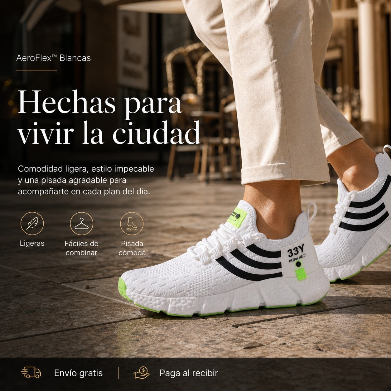 AeroFlex Blancas – El Paso Premium Que Eleva Tu Verano 💎