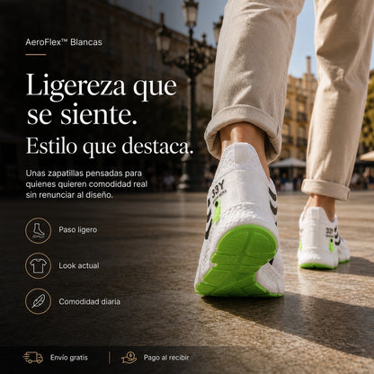 AeroFlex Blancas – El Paso Premium Que Eleva Tu Verano 💎