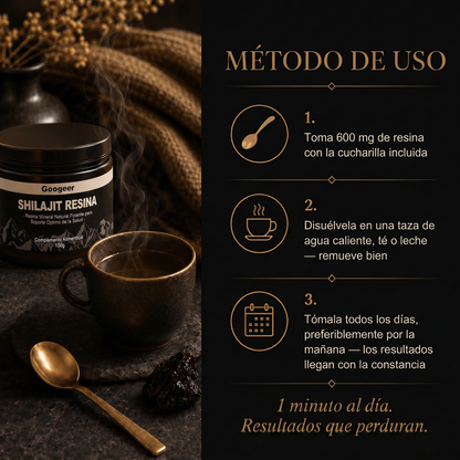 Shilajit 100% Puro - Energía Natural para Afrontar el Verano 💎